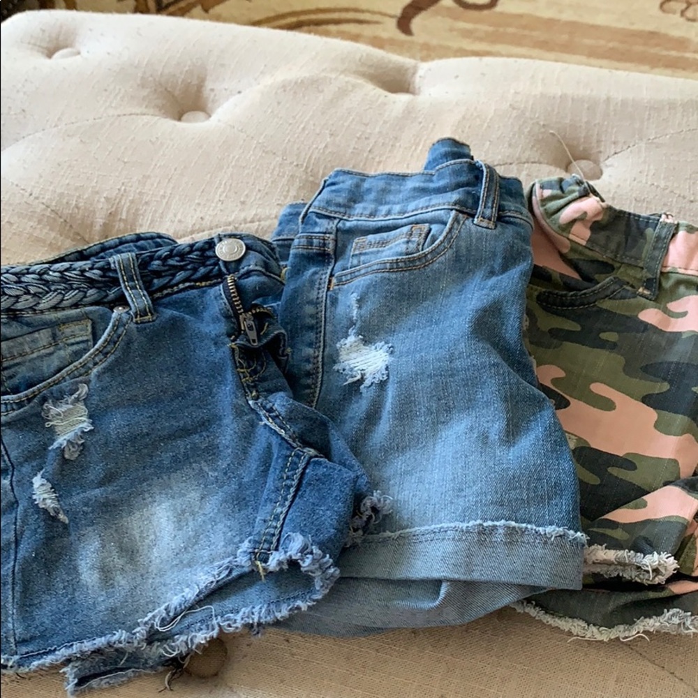 Denim shorts